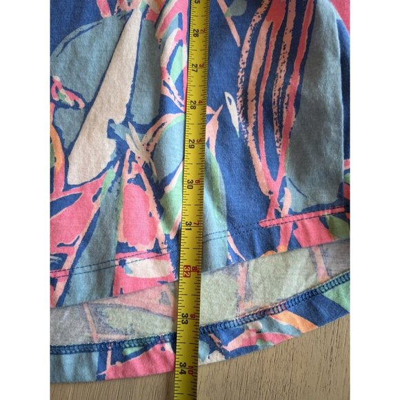 Lilly‎ Pulitzer Out To Sea Pink Blue Sailboat 3/4 Sleeve Dress Size XS - Picture 7 of 12